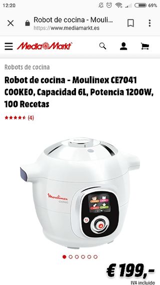 Robot cocina moulinex cookeo recetas
